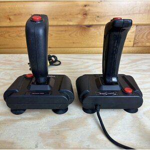 Lot Of 2 NINTENDO NES Hedaka Super Stick Controller Action-Pro Suction Vintage